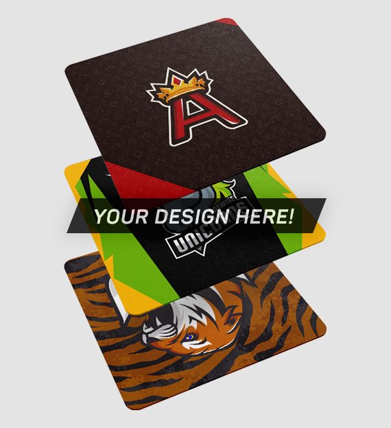 100% personalized, fully printed E-sport mousepad from Gamer Clinic