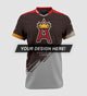 Player in customized, 100% personalized E-Sport jersey from Jersey Clinic
